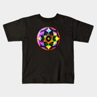 Vibrant Halo: A Splash of Colors Kids T-Shirt